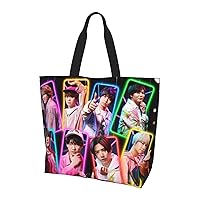 RFSHOP Fashionable Hey! Jump4 Tote Bag, Lightweight, Large Capacity, Handbag, One Shoulder Bag, Multi-functional, Wear-resistant, Storage Bag, Shopping Bag, Shoulder Bag, Waterproof, Bag, Shoulder