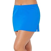 Swimsuits For All Women's Plus Size Side Slit Swim Skirt