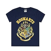 Harry Potter Hogwarts Crest Boy's T-Shirt (9-11 Years) Blue