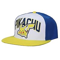 Bioworld Pokemon Pikachu Color Block Snapback Hat