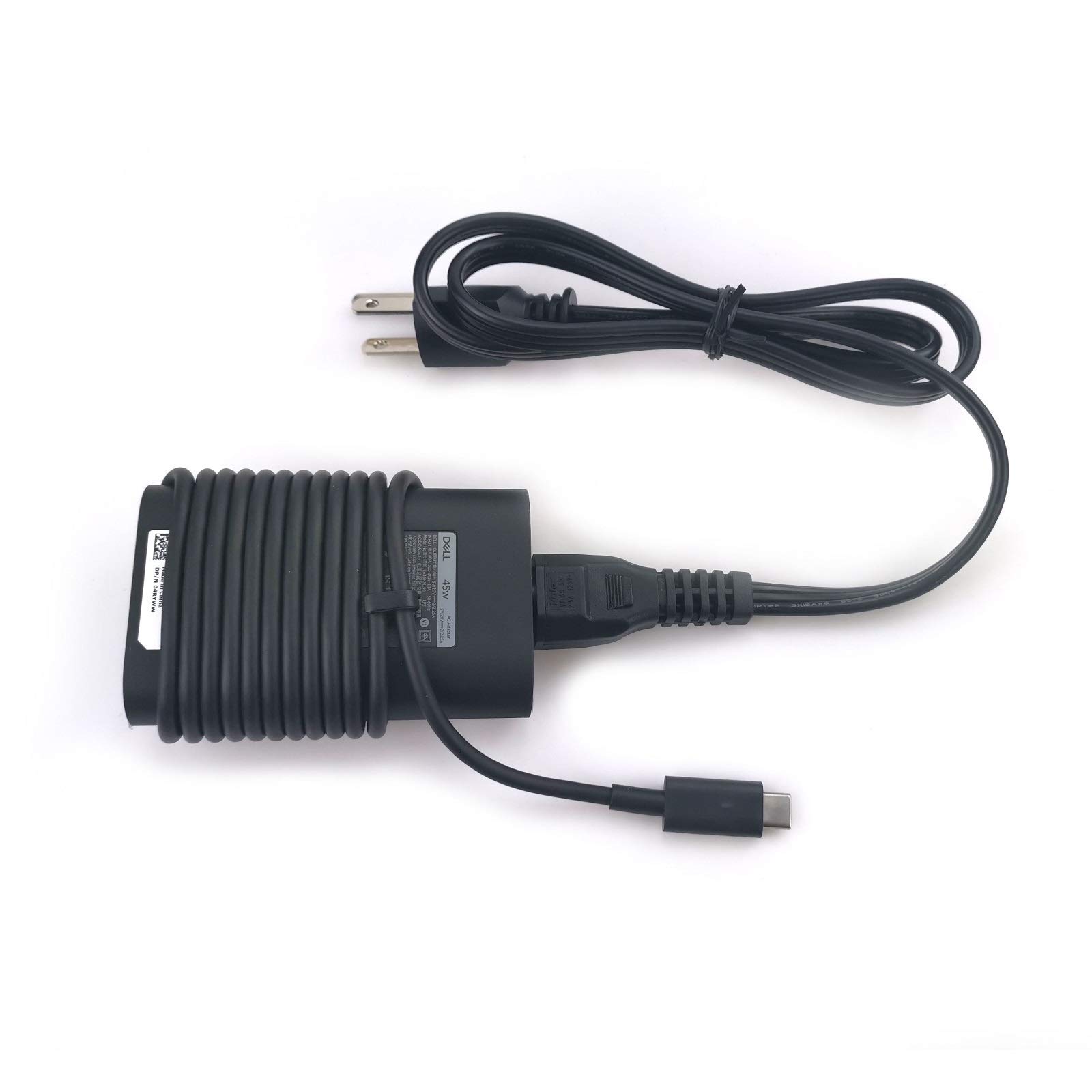 Mua New Dell Laptop Charger 45W watt USB Type C (USB-C) AC Power Adapter  Include Power Cord for Dell XPS 13 9365 9370 9380,Latitude 7275 7370 5175  5285 5290-2in1 7390-2in1,LA45NM150,0HDCY5 trên Amazon