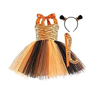 Baby Girls Birthday Dresses Girls Animal Tulle Cute Holiday Party Dress 2 10Y Size 5 Girls