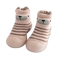 Apparel Size Kids Toddler Baby Boys Girls Solid Warm Knit Soft Sole Rubber Shoes Slipper Stocking Toddler Little Kid Big