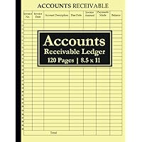 Accounts Receivable Ledger: Simple Accounts Receivable Notebook and Organizer for Bookkeeping, Small Businesses and Personal Finance | 120 Pages 8.5 x 11 Accounts Receivable Ledger: Simple Accounts Receivable Notebook and Organizer for Bookkeeping, Small Businesses and Personal Finance | 120 Pages 8.5 x 11 Paperback