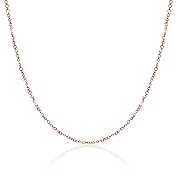 jewellerybox 9ct Rose Gold Trace Chain 18