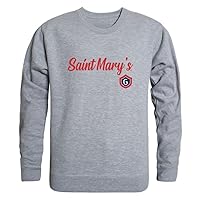 W Republic Saint Mary's College of California Gaels Script Fleece Crewneck Pullover Sweatshirt Heather Grey XX-Large