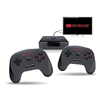 My Arcade GameStation Wireless - Plug and Play Game Console - 2 Wireless Controllers - 300 Retro Style Games - Battery or USB Powered - Plugs Into TV