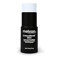 Mehron Makeup CreamBlend Stick | Face Paint, Body Paint, & Foundation Cream Makeup | Body Paint Stick .75 oz (21 g) (Moonlight White)