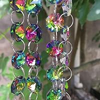 tools - hot sale 5m 14mm New rainbow Crystal Garland Strand Chain Hanging Diamond Beads Decoration Wedding