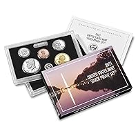 2021 S US Silver Proof Set - Complete 7-Coin Collection with Original Packaging - $1 US Mint - DCAM