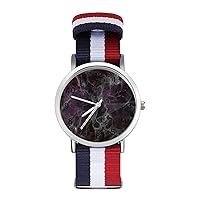 Cloudy Onyx Stone Men's Watches Minimalist Fashion Business Casual Quartz Wrist Watch for Women