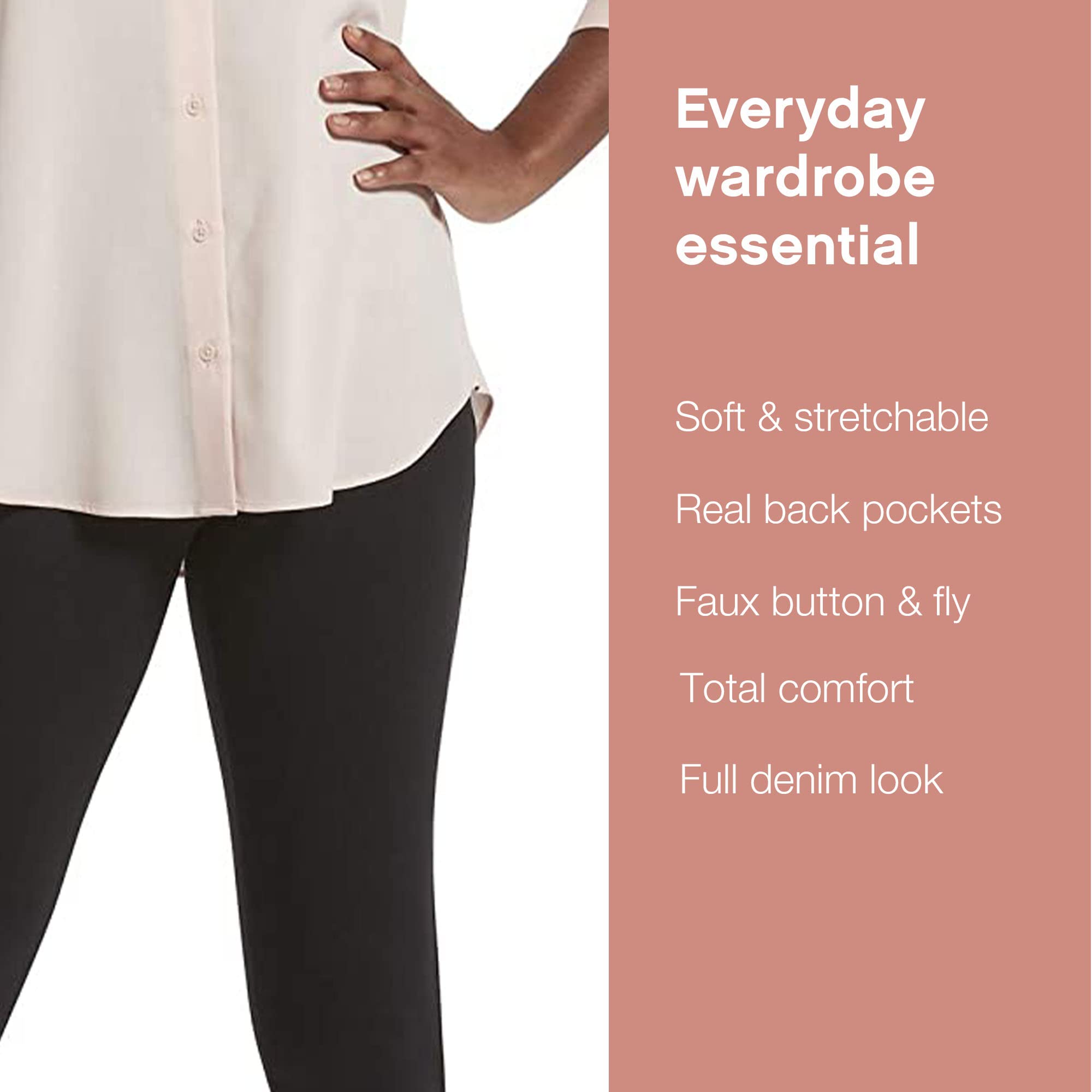 No nonsense Women’s Classic Jeggings with Back Pockets