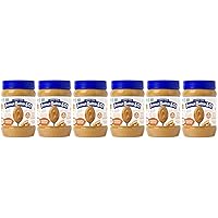 Peanut Butter & Co. Smooth Operator Peanut Butter, Non-GMO Project Verified, Gluten Free, Vegan, 16 Oz (Pack of 6)