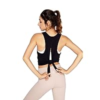 Racerback Workout Tank Top with Adjustable Back Tie Closure