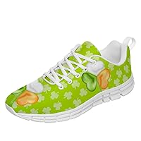 St Patricks Day Shoes Women's Men's Running Shoes Tennis Walking Sneakers Lightweight Athletic Sport Shoes Gifts for Her,Him