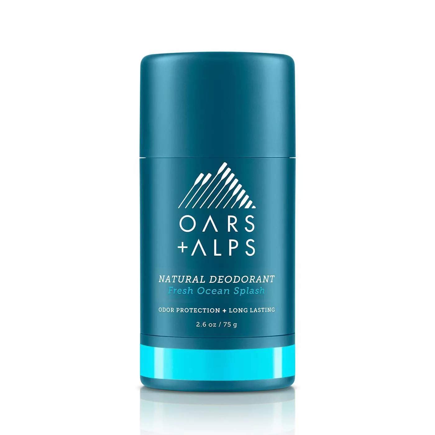 Oars + Alps Aluminum Free Deodorant for Men and Women, Dermatologist Tested and Made with Clean Ingredients, Travel Size, Fresh Ocean Splash, 1 Pack, 2.6 Oz