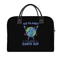 Earth Day Travel Tote Bag Large Capacity Laptop Bags Beach Handbag Lightweight Crossbody Shoulder Bags for Office