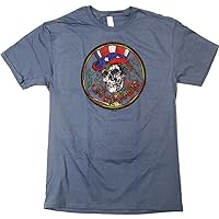 Grateful Dead Men's Vintage Sam Vintage T-Shirt Blue