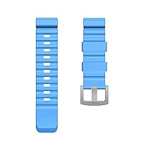 24mm Colorful Watch Band for North Edge Watch Active Smart Watch Strap for Watch for Huawei Watch Replacement New Strap (Color : Blue, Size : 24mm)