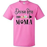 inktastic Devon Rex Mama with Flowers and Arrow T-Shirt