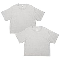 American Apparel Women's Fine Jersey Boxy T-Shirt, Style G102, 2-Pack