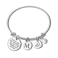 Maid of Honor Gifts Bridesmaid Bracelet Gifts from Bride Initial Monogram Letter M Bridesmaid Proposal Gifts Wedding Party Gifts for Maid of Honor Bachelorette Party Gift Bridesmaid Thank You Gifts