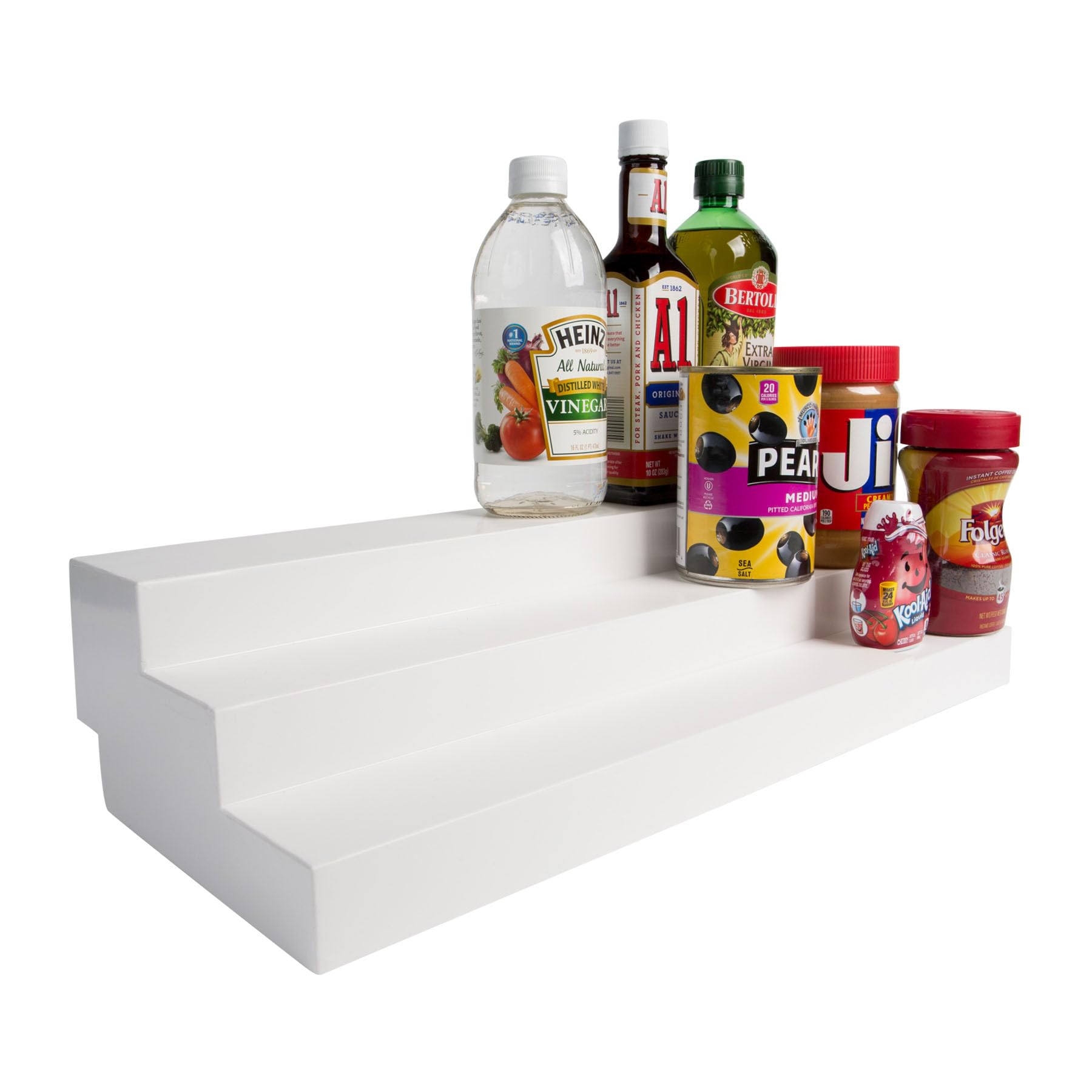 Dial Industries 3 Tiered Adjustable Canned Goods Shelves for Kitchen Cabinet and Pantry Organization, Expand A Shelf