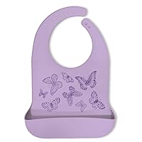 Silicone Adult Bibs for Elderly, Adult Bibs for Men Women Washable, Adult Silicone Bibs with Food Catcher