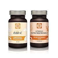 Kala Health Ultra Tocotrienol 200mg Vitamin E Vegan – All 4 tocotrienols - Tocopherol Free and Liposomal Ester C - The Only Ester C Vitamin C in Liposomal Form for The Best Absorption