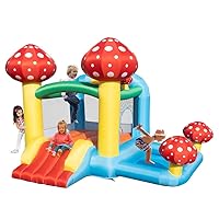 Inflatable Bounce House, Inflatable Castle Without Fan, Inflatable Children's Slide, Jumping Castle with Carrying case