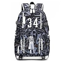 Basketball Player A-ntetokounmpo Multifunction Backpack Travel Backpack Fans Bag For Men Women (Style 5)