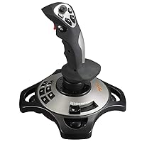 PC Joystick, YF2009 USB Gaming Controller with Vibration Feedback and Throttle, Wired Flight Stick for PC Computer Laptop (Renewed)