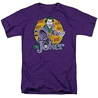 DC Comics Men's The Joker and Batman Broken Visage T-Shirt