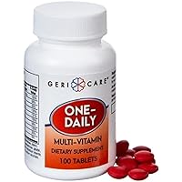 GeriCare One-Daily Multi-Vitamin Tablets Dietary Suplement 100 Count (Pack of 2)