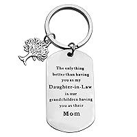 Daughter-in-Law Gift Daughter in Law Keychain The Only Thing Better Than Having You As daughter-in-Law is Our Grandchildren Having You As Mom Christmas Birthday Wedding Gift Daughter in Law Jewelry