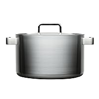 Iitala Dahlstrom Tools Casserole W/Lid (8 Qt), Brushed Stainless Steel