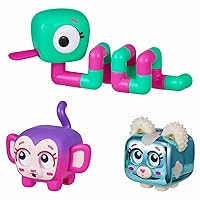 Little Live Pets - Squirkies: 3 Pack: Metallic Clickety Cat | Interactive Fidget Toys, Feature, Click, Flick, Tangle, Pop, 30+ to Collect, Multiple Fidget Points, for Kids Ages 5+.