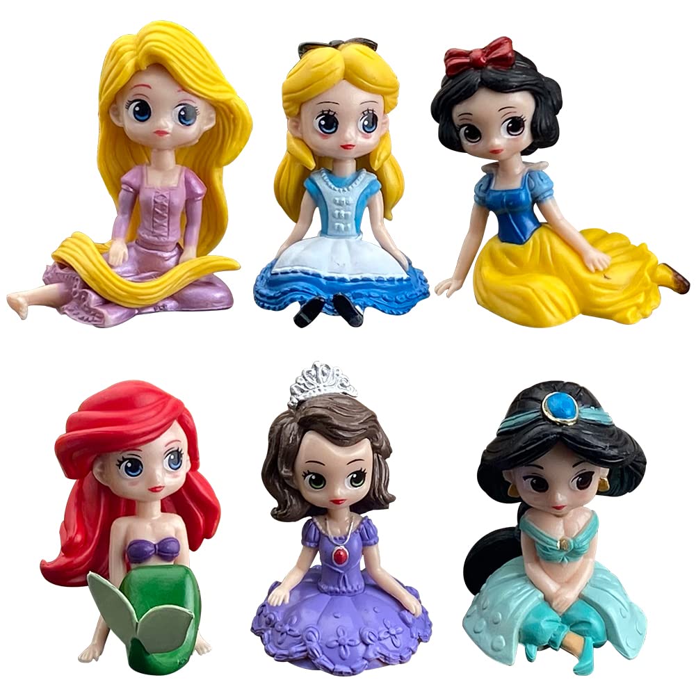 Mua IOSCDH 6 Pieces Princess Figures Princess Ornaments, Birthday ...