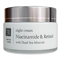Dead Sea Collection Niacinamide & Retinol Night Cream - Face Moisturizer with Niacinamide and Retinol - Firming Cream with Dead Sea Minerals and Retinol - 1,69 Fl. Oz