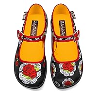 Hot Chocolate Design Chocolaticas Funky Canvas Women's Mary Jane Flat Shoes