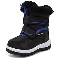 FANTURE Winter Snow Boots for Boy and Girl Outdoor with Fur Lined(Toddler/Little Kids)