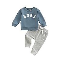 BeQeuewll Baby Boy St Patricks Day Outfit Long Sleeve Lucky Charm Sweatshirt Jogger Pants 2Pcs Set Boys Baby Toddler Outfits