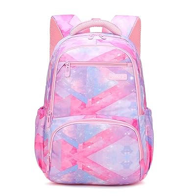 MITOWERMI Backpack for Girls Boys Lightweight Kids Backpack for Elementary  School Bookbags pink