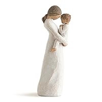 Tenderness, Treasuring a Quiet Tender Moment of Motherhood, Gift to Celebrate New Beginnings, Families, and Loving Relationships Between Parent and Child, Sculpted Hand-Painted Figure