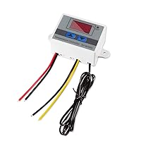 Digital LED Temperature Controller Module, XH-W3001 Thermostat Switch with Waterproof Probe, Programmable Heating Cooling Thermostat (12V 10A 120W)