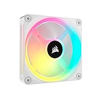 Corsair iCUE LINK QX120 RGB 120mm Magnetic Dome RGB Single Fan - White