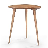 Naja Wood End Table, Natural Finish