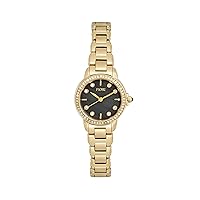 Women's Gold with mop Black dial Watch - 3880, Gold