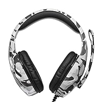 Lepeuxi KUBITE T-173 3.5mm Over-Ear Wired Gaming Headphones Music Headset Noise Cancellation Earphones w/Microphone Mic Mute Volune Control for PS4 Smartphones Laptop Tablet PC