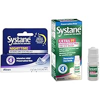 Nighttime 3.5g Lubricant Eye Ointment Ultra 10ml Preservative-Free Eye Drops Bundle